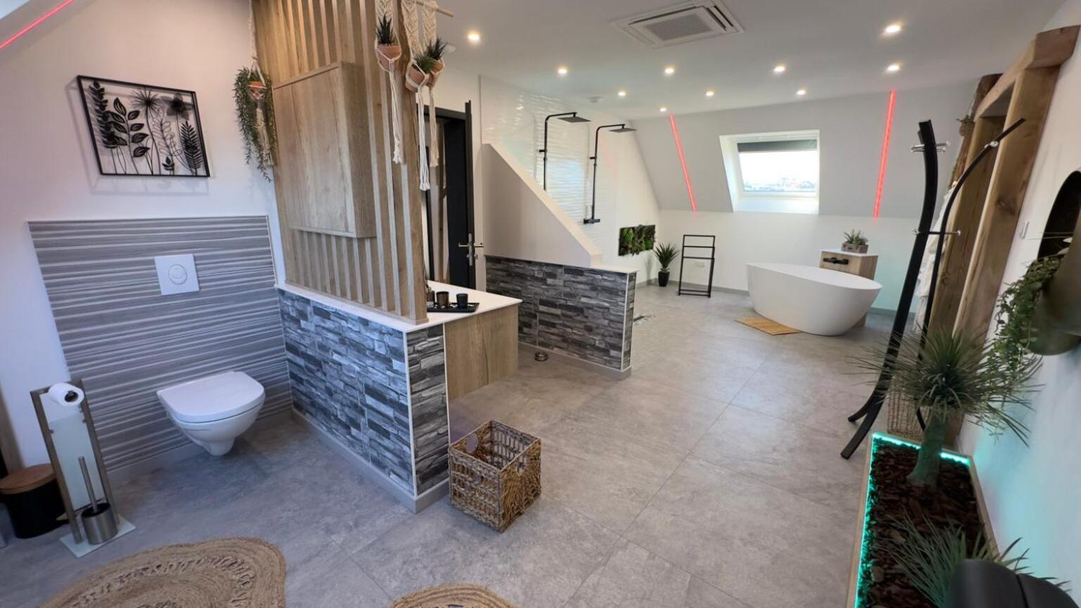 Maison Gite Chez Nounou Sauna Jacuzzi Jardin Arbore Etting Exterior foto
