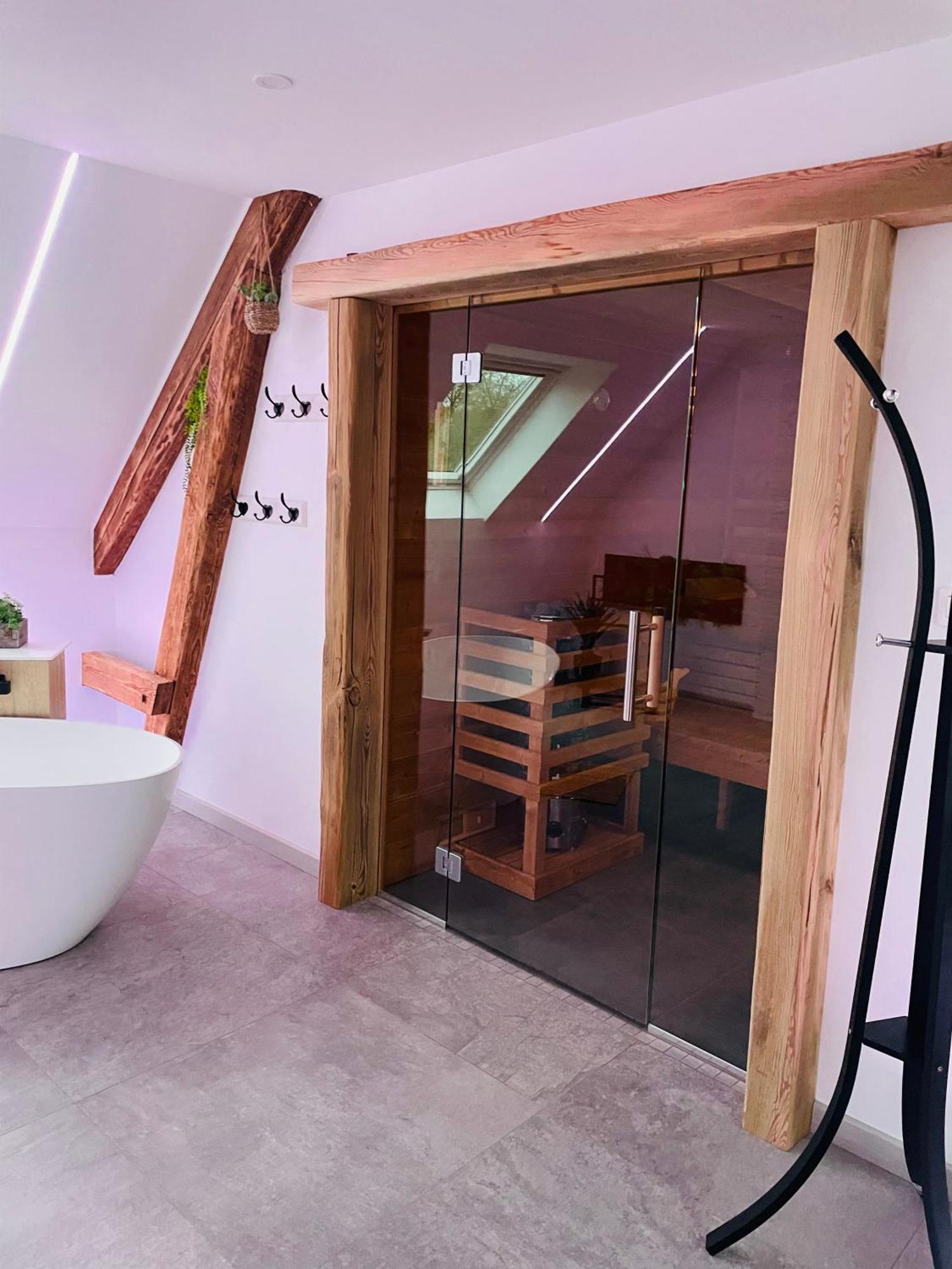 Maison Gite Chez Nounou Sauna Jacuzzi Jardin Arbore Etting Exterior foto